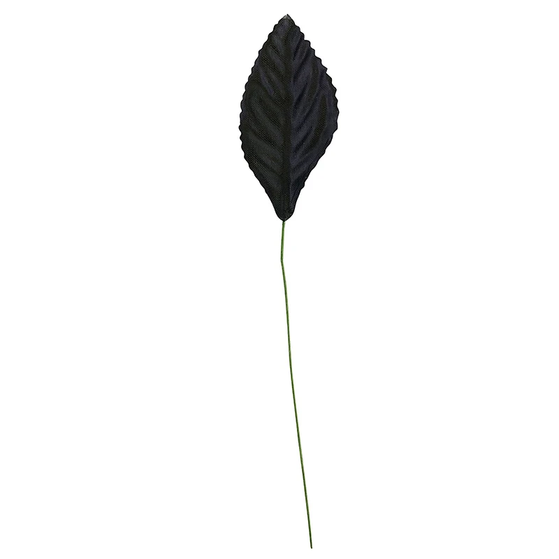 JAM Paper 2.25" Black Corsage Leaf Stems, 100ct.