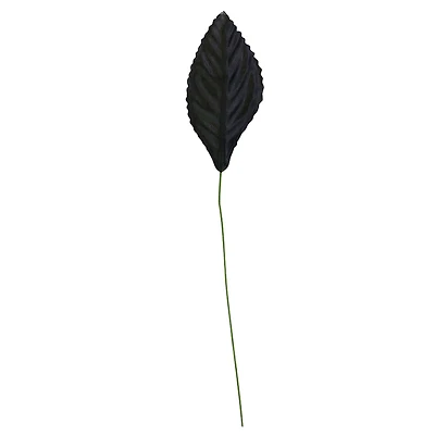 JAM Paper 2.25" Black Corsage Leaf Stems, 100ct.