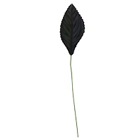 JAM Paper 2.25" Black Corsage Leaf Stems, 100ct.