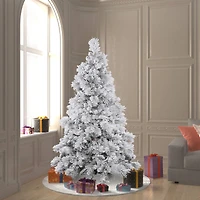 6.5ft. Unlit Flocked Alberta Artificial Christmas Tree