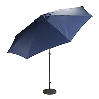 8ft. Navy Blue Outdoor Patio Market Umbrella