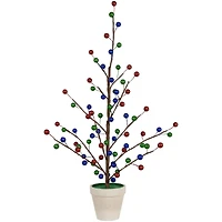 2ft. Unlit Glittered Ball Ornament Artificial Christmas Tree