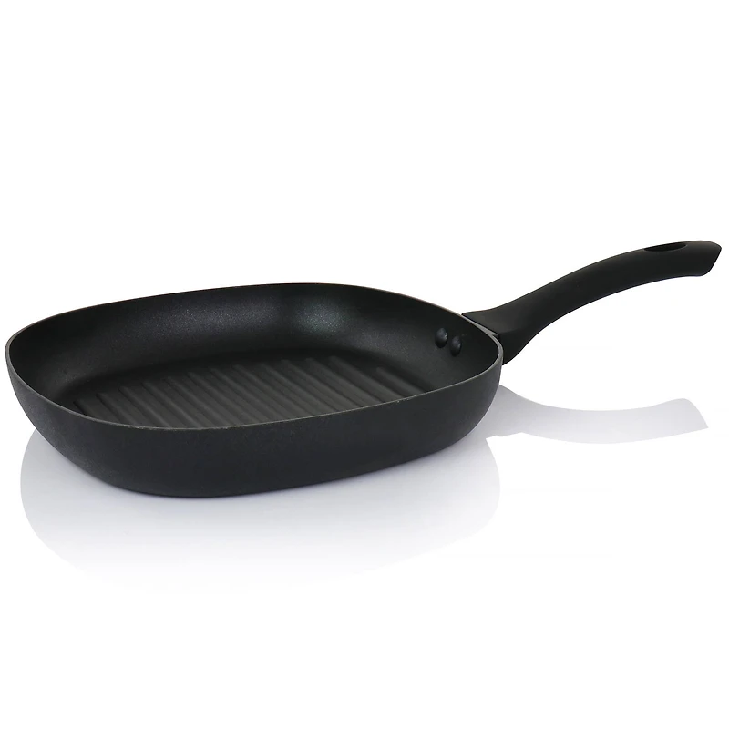 Oster Ashford Black Nonstick Aluminum 10" Grill Pan