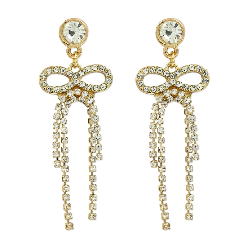 Gold Bow Earrings by Celebrate It™
