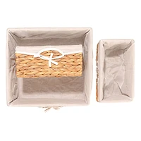 Water Hyacinth Wicker Basket Set