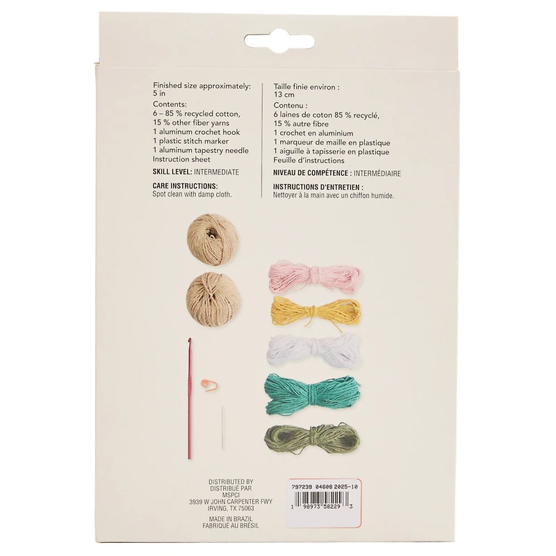 Spring Flower Basket Crochet Kit by Loops & Threads®