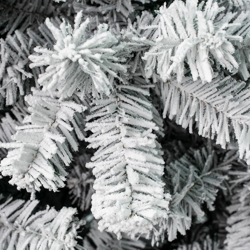 7.5 ft. Unlit Acacia Flocked Artificial Christmas Tree