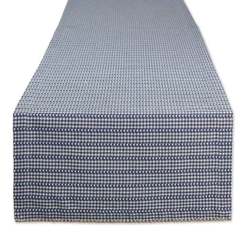 DII® 72" French Blue Farmhouse Gingham Table Runner