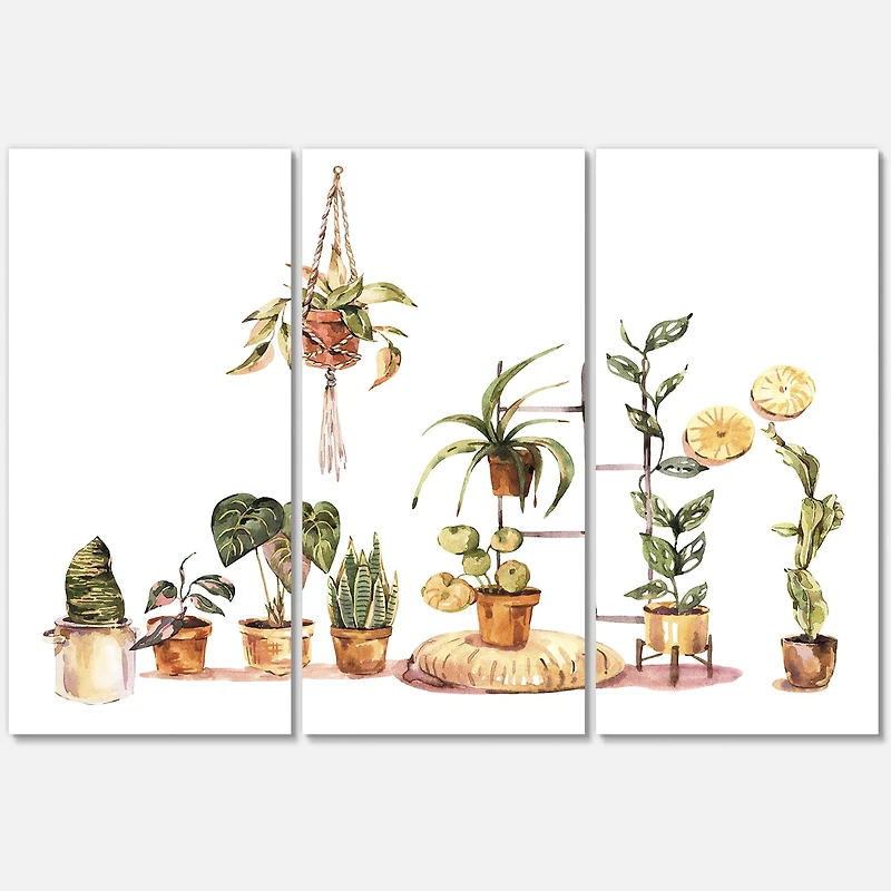 Designart - Indoor House Plants Urban Jungle II