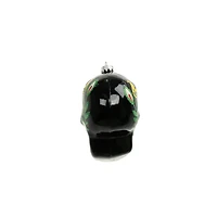 3.75" Black Sugar Skull Glass Ornament by Ashland®