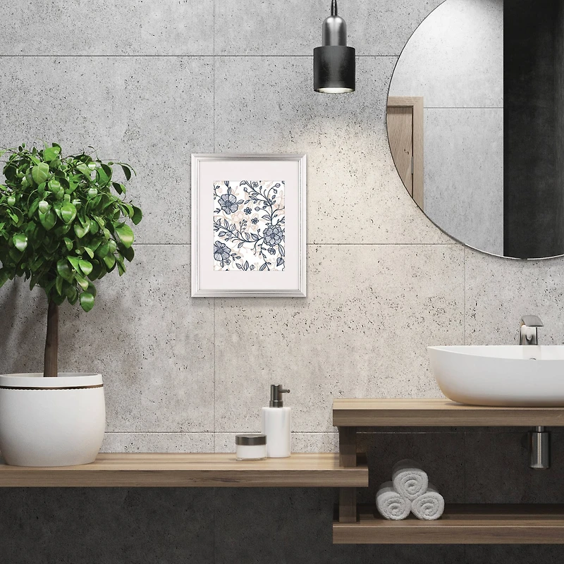 Aspect 8" x 10" Silver Narrow Frame with Mat by Studio Décor®