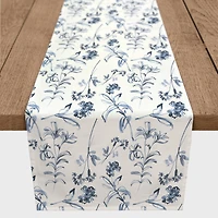Floral Pattern 16" x 72" Cotton Twill Runner