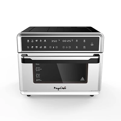 MegaChef White 10 in 1 Electronic Multifunction 360 Degree Hot Air Technology Countertop Oven