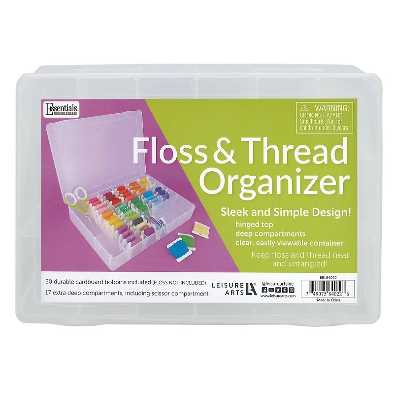 Essentials by Leisure Arts Floss & Thread Organizer