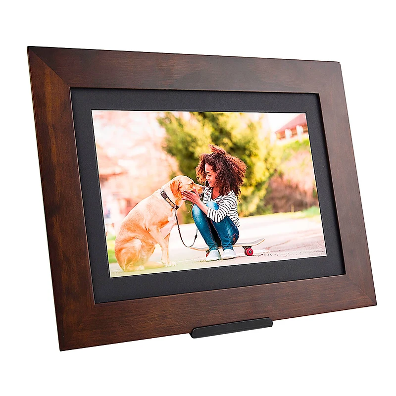Brookstone Espresso 10" PhotoShare Friends & Family Smart Frame