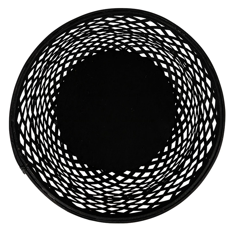 Hello Honey® Black Woven Bamboo Basket Set