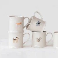 Hello Honey® 3.25" Eclectic Fauna Stoneware Mug Set