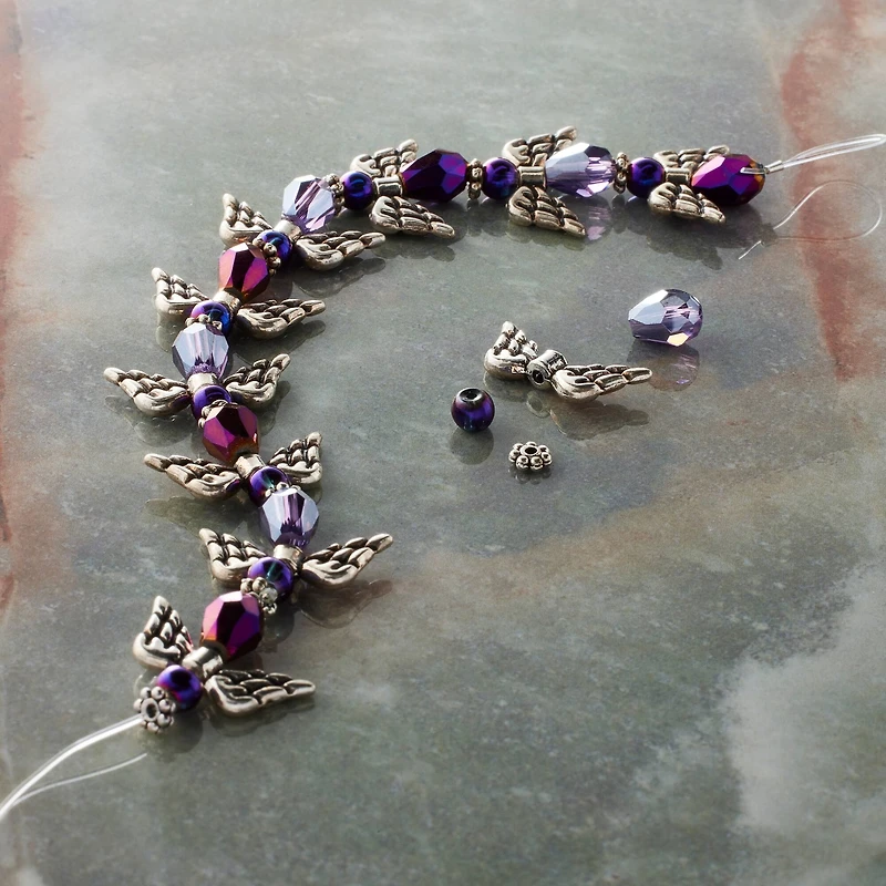 Glass & Metal Angel Beads by Bead Landing