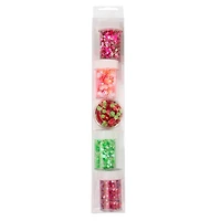 Christmas Embellishment Pink & Red Shaker Set by Creatology™