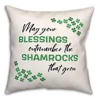 Shamrock Shiplap Pillow 18" x 18" Throw Pillow