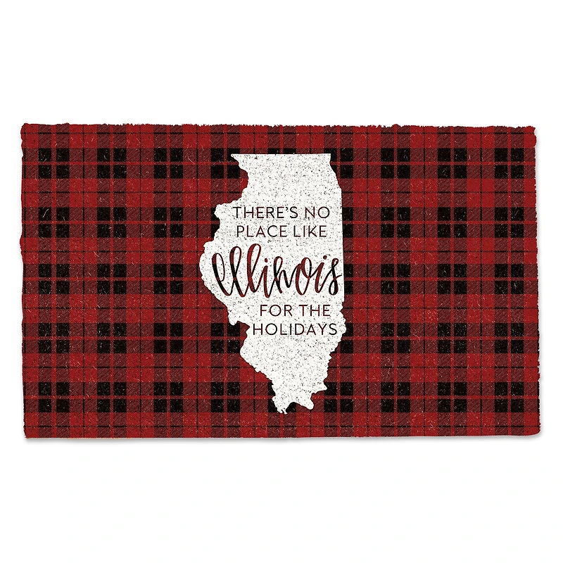 Illinois For the Holidays Doormat
