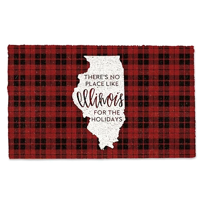 Illinois For the Holidays Doormat