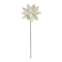 30" White Poinsettia Stem, 6ct.