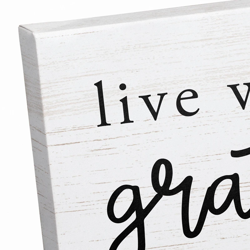 Live WIth Gratitude Love With Purpose 16" x 20" Canvas Wall Art