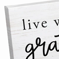 Live WIth Gratitude Love With Purpose 16" x 20" Canvas Wall Art