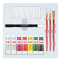 11" x 11" Rose & Book Canvas Painting Kit by Craft Smart®