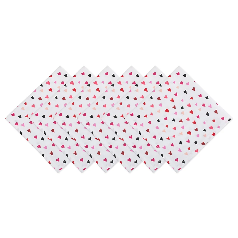 DII® Confetti Hearts Print Napkins, 6ct.