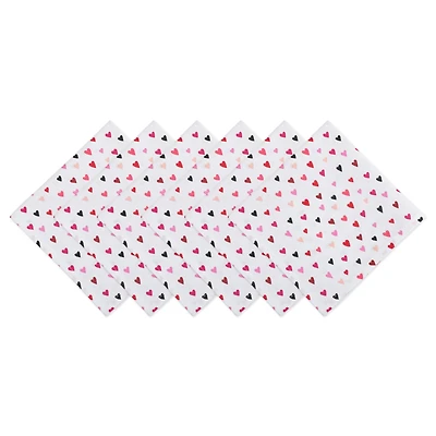 DII® Confetti Hearts Print Napkins, 6ct.