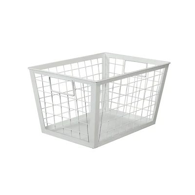 12.5" White Wire Multifunctional Basket