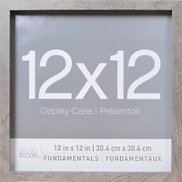 2 Pack Fundamentals 12" x 12" Gray Shadow Box by Studio Décor®