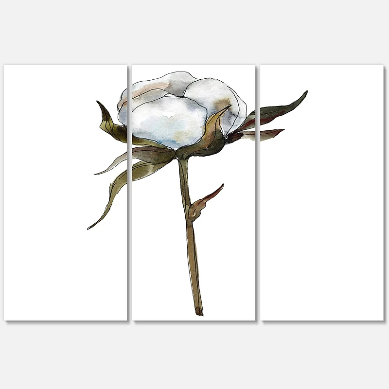 Designart - Retro Cotton Flower