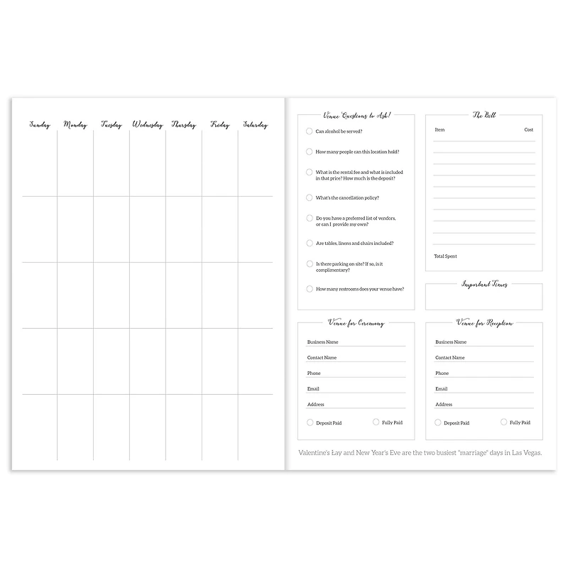 TF Publishing OMG! All the Things To Do Before I Do Undated Monthly Wedding Planner