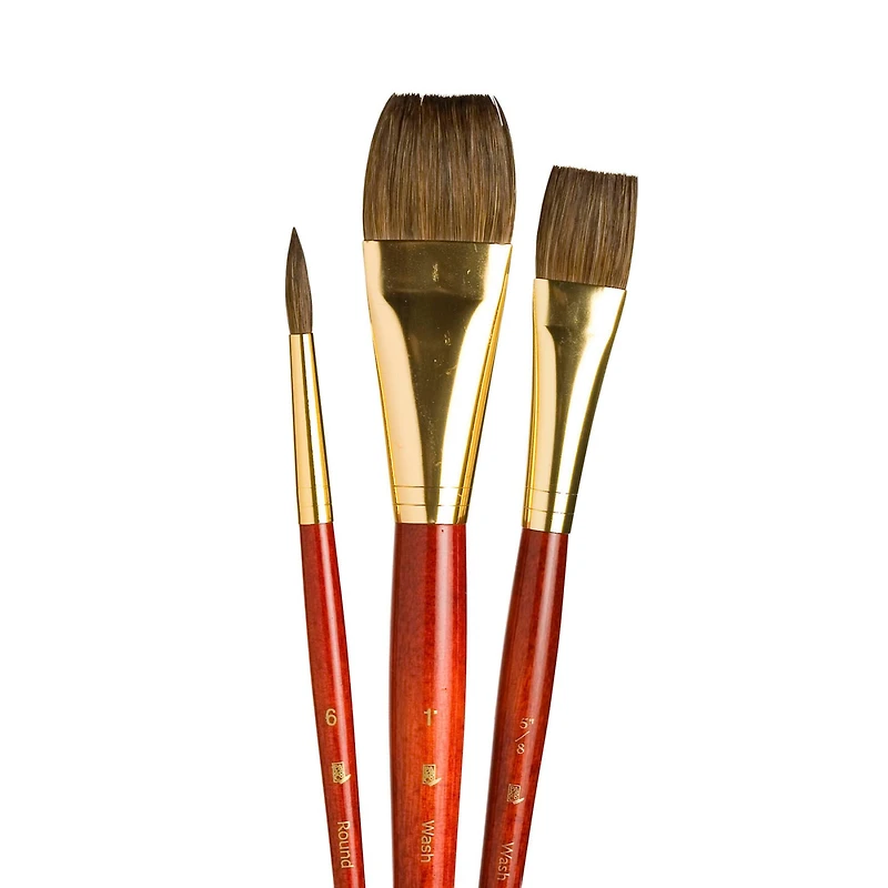 Princeton™ RealValue™ Camel Hair 3 Piece Brush Set