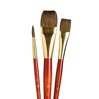 Princeton™ RealValue™ Camel Hair 3 Piece Brush Set
