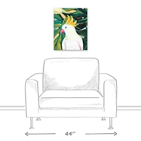 Cheerful Cockatoo 16" x 20" Canvas Wall Art