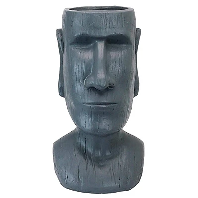 Design Toscano 18" Easter Island Massive Megalith Moai Head Planter Statue