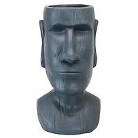 Design Toscano 18" Easter Island Massive Megalith Moai Head Planter Statue