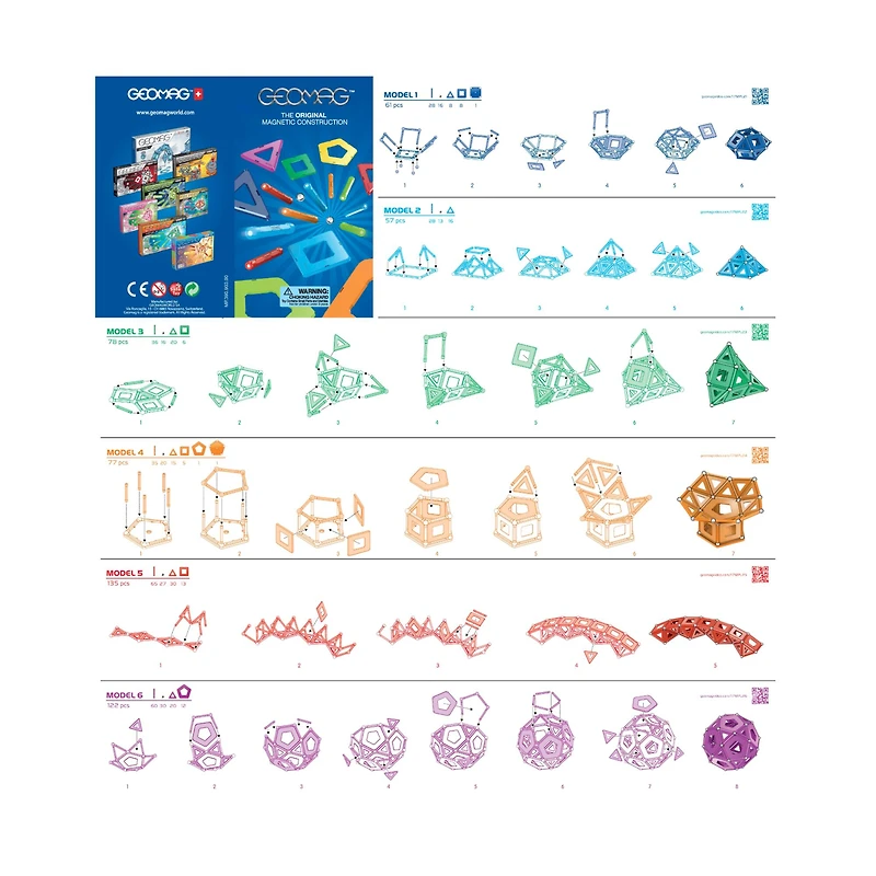 Geomag Panels 192-Piece Magnetic Construction Set