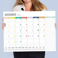 TF Publishing 2024-2025 Large Rainbow Blocks Desk Pad Calendar