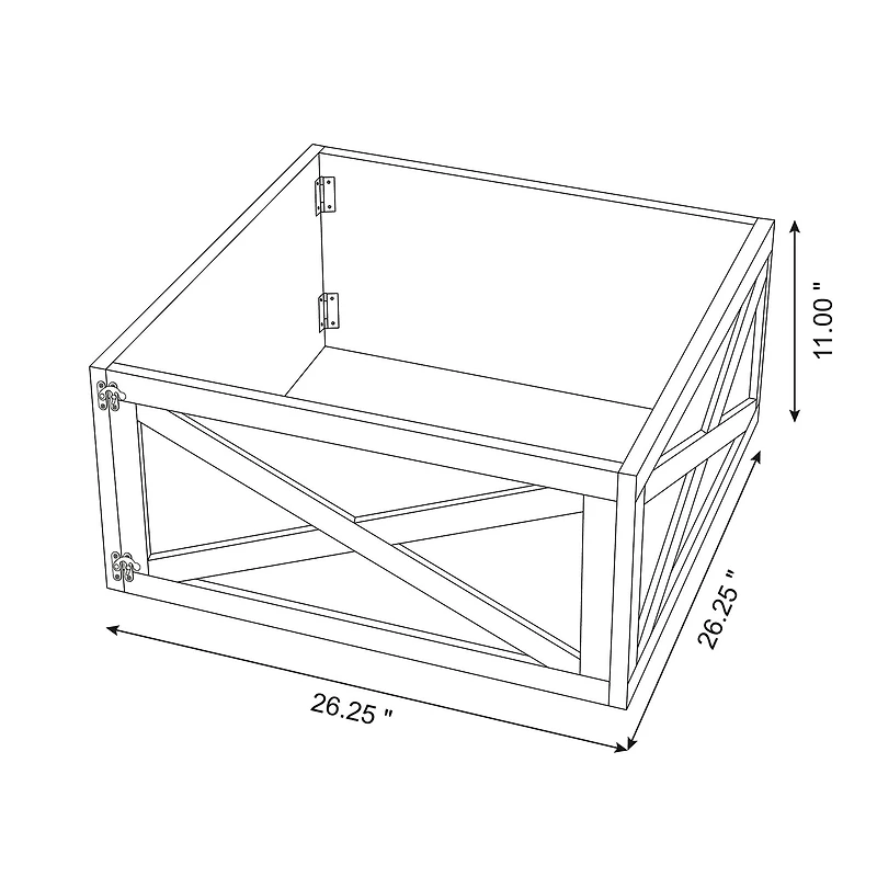 Glitzhome® 26" Natural Wooden Tree Collar