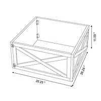 Glitzhome® 26" Natural Wooden Tree Collar