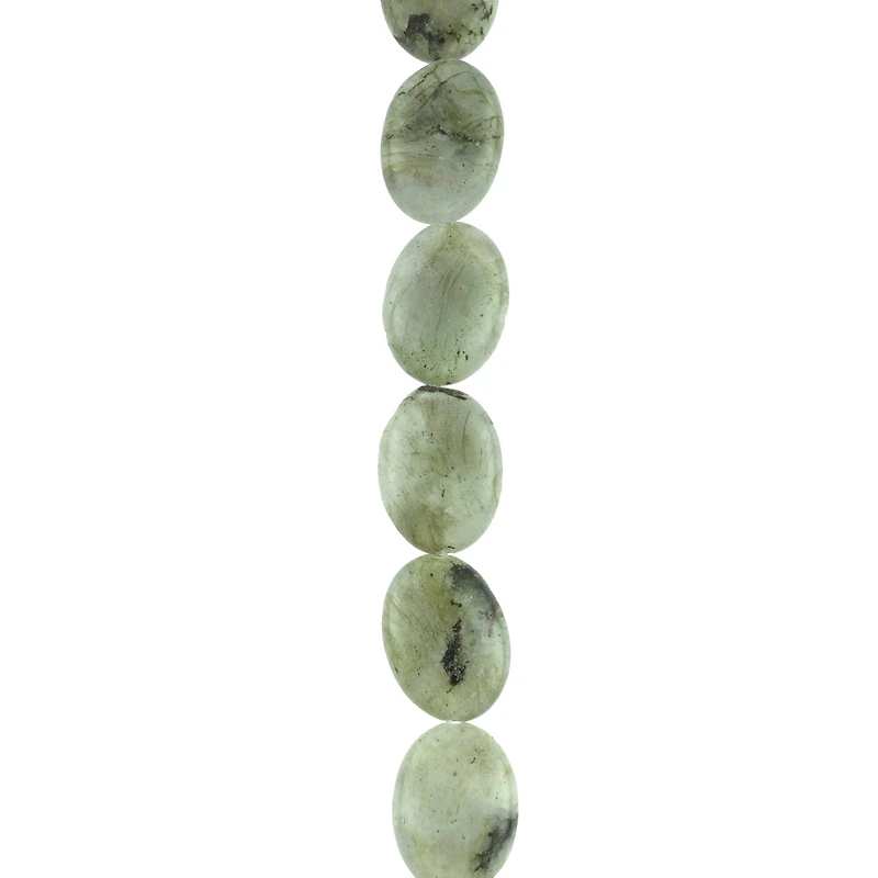 Green Labradorite Oval Beads, 18mm by Bead Landing™