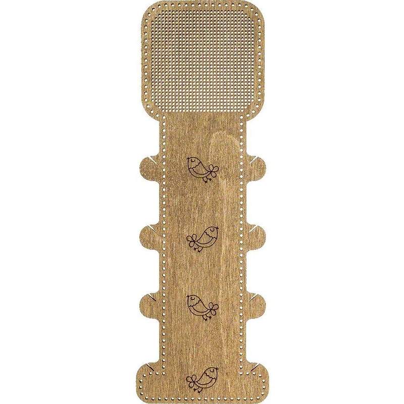 Wonderland Crafts Bird Embroidery Blank Wood Organizer