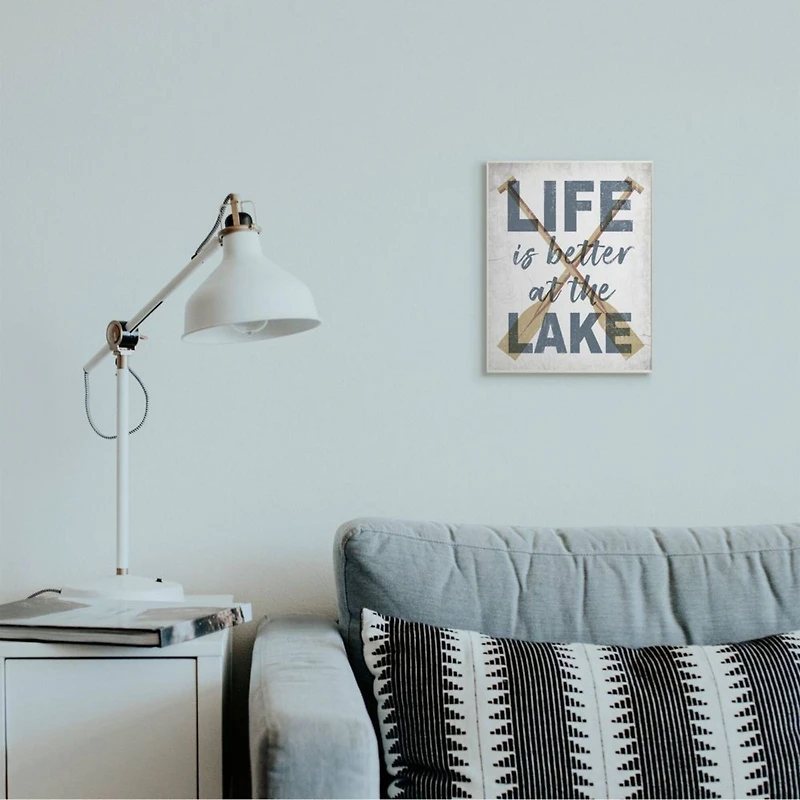 Stupell Industries Life is Better at the Lake Wall Sign