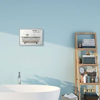 Stupell Industries Happiness is a Bubble Bath Quote Bathroom Tub Chick in Frame Wall Art