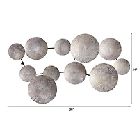 3ft. x 2ft. Galvanized Textured Plates Antique Wall Art